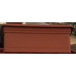 Window Box Terracotta 24'' x 8 with attached Saucer       
